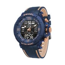 Relógio Esportivo De Quartzo SMAEL 8140 À Prova d'Água Com Alarme E Luz Noturna Para Jovens