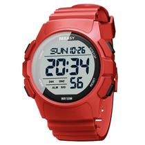 Relógio esportivo digital Beeasy Waterproof para homens com alarme