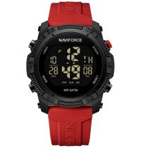 Relógio Esportivo Digital Impermeável Pulseira de Silicone Casual