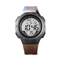Relógio Esportivo Digital LED À Prova D'Água Para Homens, Cronômetro Luminoso, Despertador Para