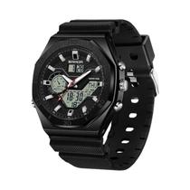 Relógio Esportivo Digital Masculino À Prova D'Água E Resistente a Choques Com Duplo Display LED