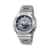 Relógio Esportivo Digital Unissex Com Duplo Display LED X-GEAR, Relógio De Pulso Quartz Com Pulseira