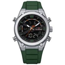Relógio Esportivo Duplo Display Pulseira de Silicone Impermeavel -