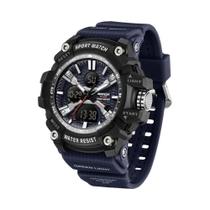 Relógio Esportivo LED À Prova D'Água Fashion Para Estudantes Com Duplo Display E Calendário