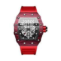Relógio Esportivo Masculino BINBOND De Silicone Com Quartzo, Design Imponente, Espelho Curvo E