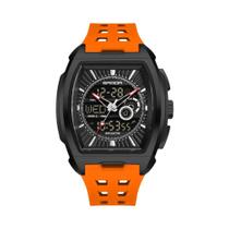 Relógio Esportivo Masculino De Luxo Com Display LED À Prova D'água, Quartzo, Alarme Militar, Data