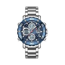 Relógio Esportivo Masculino FOXBOX Com Mostrador Grande Dourado, LED, Cronógrafo, Luminoso E À Prova Relógio Esportivo Masculino FOXBOX Com Mostrador Grande Dourado, LED, Cronógrafo, Luminoso E À Prova
