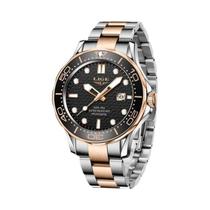 Relógio Esportivo Masculino LIGE - Luxo, À Prova D'Água, Quartzo, Luminoso e com Data