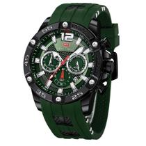 Relógio esportivo masculino MF MINI FOCUS à prova d'água com calendário