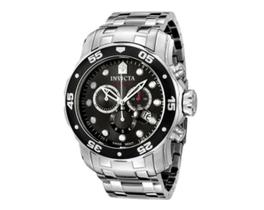 Relógio Esportivo Masculino Pro Diver 0069 Prata A prova Dágua 48mm