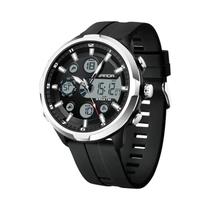 Relógio Esportivo Militar À Prova d'Água De 50M Para Homens, Relógio Digital De Pulso Com Duplo