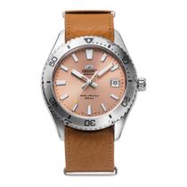 Relógio Esportivo Orient RA-AC0Q05P10B 40 mm Couro Laranja Relógio Esportivo Orient RA-AC0Q05P10B 40 mm Couro Laranja