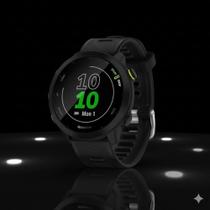 Relógio Esportivo Preto Forerunner 55, Treinos, Saúde e GPS