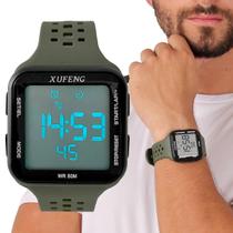 Relógio Esportivo Quadrado Masculino Digital Resistente Água Academia Xufeng
