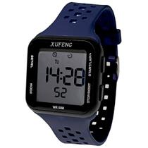 Relógio Esportivo Quadrado Masculino Digital Resistente Água Academia Xufeng