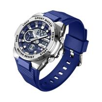 Relógio Esportivo Tático Masculino Com Mostrador Grande, Marca SANDA, Relógio De Pulso Quartz LED