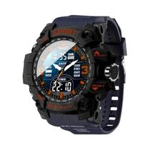 Relógio Esportivo Tático Unissex Com Grande Mostrador, À Prova d'Água, Cronômetro Iluminado, Alarme