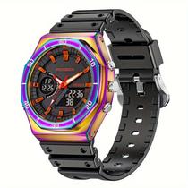Relógio Esportivo Unissex Prova Dgua com Display Duplo Crongrafo e Alarme