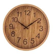 Relógio Estilo Madeira De Parede 30 Cm Rustico Wood 1540