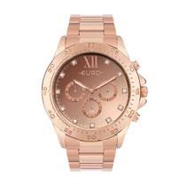 Relógio Euro Big Case Rose Feminino EUVD34AD/4J