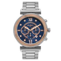 Relógio Euro Feminino Big Case Bicolor - EUJP25AW/4K