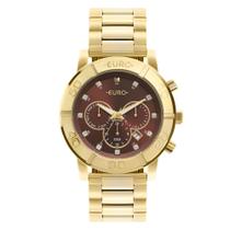 Relógio Euro Feminino Big Case Dourado - EUJP25AN/4R