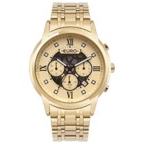 Relógio Euro Feminino Big Case Dourado - EUJS26AA/4D