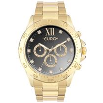 Relógio Euro Feminino Big Case Dourado - EUVD34AC/4P