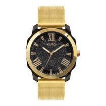 Relógio Euro Feminino Collection Preto e Dourado - EU2035YTD/7P