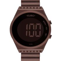 Relógio Euro Feminino Digital Slim EUBJT016AF/4M Chocolate