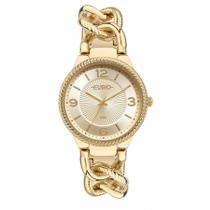 Relógio Euro Feminino Dourado 43mm - Resistente à Água 5 Atm
