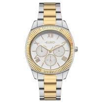 Relogio Euro feminino dourado e prata misto bicolor grande multifunções a prova dagua EU6P29AJF/4K Relogio Euro feminino dourado e prata misto bicolor grande multifunções a prova dagua EU6P29AJF/4K