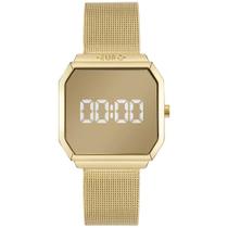 Relógio Euro Feminino Elegante Fashion Fit Reflexos Dourado Digital