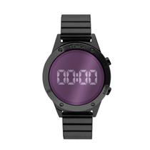 Relógio Euro Feminino Fashion Fit Digital - Preto com Fundo Roxo Relógio Euro Feminino Fashion Fit Digital - Preto com Fundo Roxo