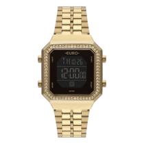 Relógio Euro Feminino Fashion Fit Dourado Digital EUBJK032AB/4P