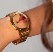 Relógio Euro Feminino Fashion Fit Reflexos Dourado