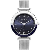 Relógio Euro Feminino Glitz Prata - EU2035YXR/4A Relógio Euro Feminino Glitz Prata - EU2035YXR/4A
