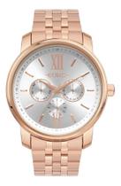 Relógio Euro Feminino Multiglow Rosé Eu6P29Aia/4J Luxo