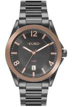 Relógio Euro Feminino Preto e Rose Elegância EU2315HO/4C