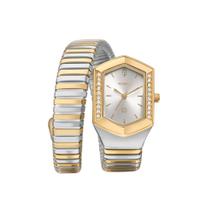 Relógio Euro Feminino Ref: Eu2035zbn/5k Bracelete Serpentes Bicolor
