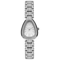 Relógio Euro Feminino Serpentes Cobra Prata - Eu2035zcm/5k Prateado Texturizado Branco