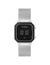 Relógio Euro Quadrado Minimalista Feminino Prata 5ATM 32mm Euj8583ab/4k Relógio Euro Quadrado Minimalista Feminino Prata 5ATM 32mm Euj8583ab/4k