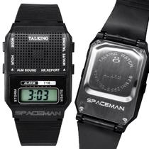 relogio fala hora original pulseira ajustavel deficiente visual preto presente esportivo casual - Orizom