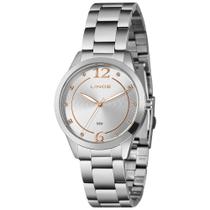 Relógio Femi Lince Médio Prata detalhe rose Casual LRM4812L38 Relógio Femi Lince Médio Prata detalhe rose Casual LRM4812L38