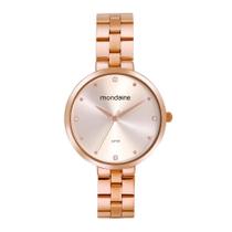 Relógio Feminino 32672Lpmvre2 Cristais Rosé