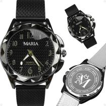 Relógio Feminino à Prova dÁgua Preto Casual Moderno Medio Ajustável Moda Social Presente Qualidade Premium Relógio Feminino à Prova dÁgua Preto Casual Moderno Medio Ajustável Moda Social Presente Qualidade Premium