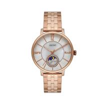 Relógio Feminino Aço Inox Rosé 36mm Quartz 5ATM - Orient