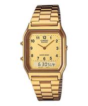 Relógio Feminino Anadigi Casio Vintage AQ-230GA-9BMQ - Dourado