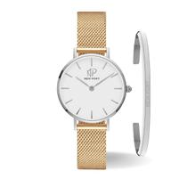Relógio Feminino Analógico Casual Delicado 32mm + Bracelete Prata Relógio Feminino Analógico Casual Delicado 32mm + Bracelete Prata