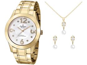 Relógio Feminino Analógico Champion Passion - CN29178B Dourado com Acessórios Relógio Feminino Analógico Champion Passion - CN29178B Dourado com Acessórios
